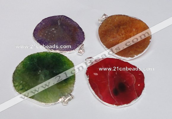 NGP1539 45*55mm - 50*60mm freeform agate gemstone pendants