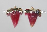 NGP1588 32*42mm - 35*45mm agate gemstone pendants