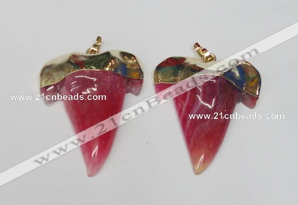 NGP1588 32*42mm - 35*45mm agate gemstone pendants