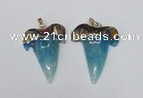 NGP1590 32*42mm - 35*45mm agate gemstone pendants