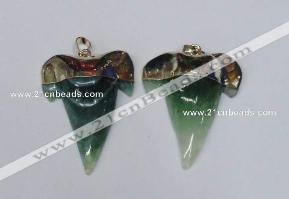 NGP1591 32*42mm - 35*45mm agate gemstone pendants