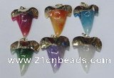 NGP1592 32*42mm - 35*45mm agate gemstone pendants