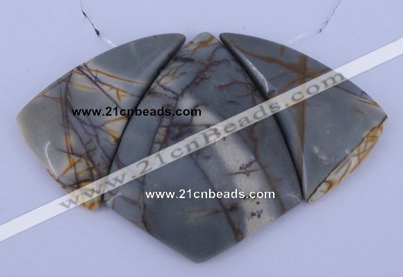 NGP16 Picasso jasper gemstone pendants set jewelry wholesale