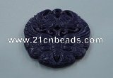 NGP1635 64*64mm Carved dyed natural hetian jade pendants wholesale