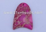 NGP164 2pcs 30*42mm fashion dyed imperial jasper gemstone pendants