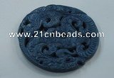 NGP1646 65*65mm Carved dyed natural hetian jade pendants wholesale