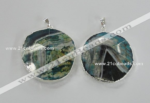 NGP1664 30*35mm - 35*40mm freeform agate gemstone pendants