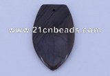 NGP167 2pcs 30*50mm grain stone pendants jewelry wholesale