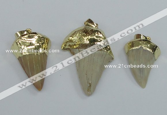 NGP1677 18*25mm - 22*30mm shark teeth pendants wholesale