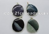 NGP1705 35*45mm - 45*50mm freeform agate gemstone pendants