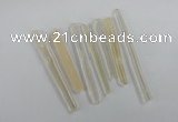 NGP1760 6*55mm - 8*80mm sticks white crystal beads pendants