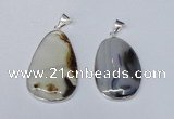 NGP1809 25*40mm - 35*55mm freeform montana agate pendants