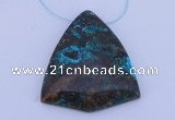 NGP186 38*43mm chrysocolla gemstone pendant jewelry wholesale