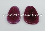 NGP1865 40*52mm - 40*58mm freeform agate gemstone pendants