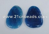 NGP1867 40*52mm - 40*58mm freeform agate gemstone pendants