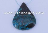 NGP187 30*45mm chrysocolla gemstone pendant jewelry wholesale