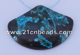 NGP188 34*50mm chrysocolla gemstone pendant jewelry wholesale