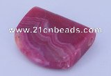 NGP198 12*34*45mm dyed rhodochrosite gemstone pendant wholesale