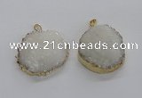 NGP1985 35*40mm - 40*45mm freefrom druzy agate pendants