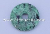 NGP219 5*30mm fashion african turquoise gemstone donut pendant