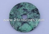 NGP221 6*45mm fashion african turquoise gemstone donut pendant