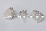 NGP2254 20*30mm - 25*35mm nuggets druzy quartz pendants