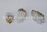 NGP2257 20*30mm - 25*35mm nuggets druzy quartz pendants