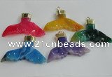 NGP2274 38*55mm - 40*60mm fishtail agate gemstone pendants