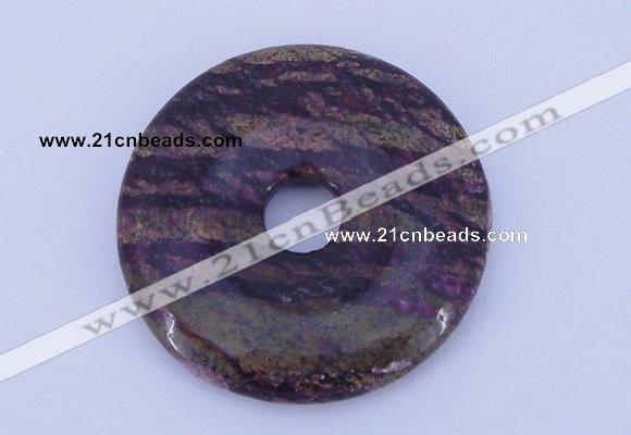 NGP228 7*50mm fashion long spar stone donut pendant jewelry