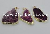 NGP2285 30*40mm - 40*50mm freeform sea sediment jasper pendants