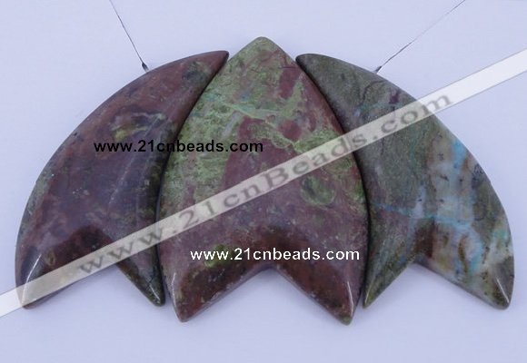 NGP23 Green rain forest stone pendants set jewelry wholesale