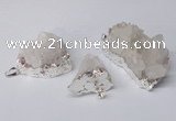 NGP2329 20*30mm - 25*35mm nuggets druzy quartz pendants