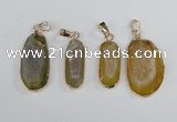 NGP2391 12*25mm - 20*30mm freeform druzy agate pendants