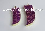 NGP2440 18*40mm - 20*50mm horn sea sediment jasper pendants