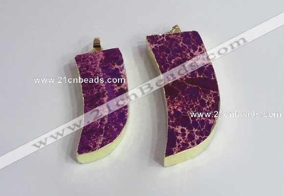 NGP2440 18*40mm - 20*50mm horn sea sediment jasper pendants