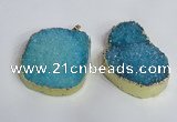 NGP2473 45*55mm - 50*65mm freeform druzy agate pendants wholesale