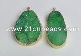 NGP2474 45*55mm - 50*65mm freeform druzy agate pendants wholesale