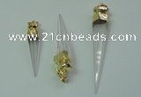 NGP2492 8*35mm - 12*55mm sticks white crystal pendants wholesale