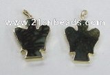 NGP2582 30*40mm angel agate gemstone pendants wholesale