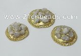 NGP2636 30*35mm - 40*55mm freeform druzy agate pendants wholesale