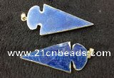 NGP2660 24*53mm - 26*55mm arrowhead agate pendants wholesale