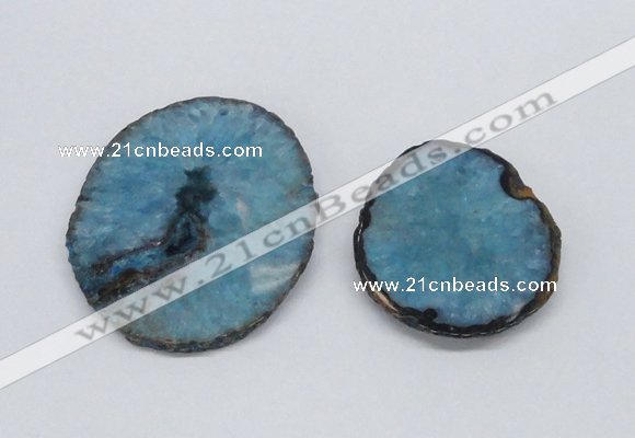 NGP2714 45*50mm - 55*75mm freeform druzy agate pendants