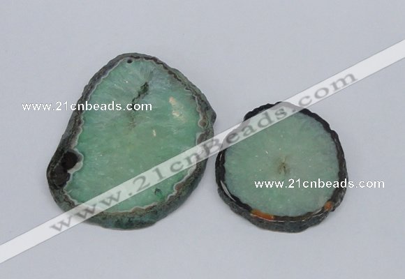 NGP2715 45*50mm - 55*75mm freeform druzy agate pendants