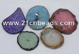 NGP2716 45*50mm - 55*75mm freeform druzy agate pendants