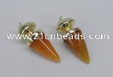 NGP2738 20*45mm - 20*50mm cone agate gemstone pendants wholesale