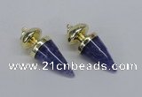 NGP2739 20*45mm - 20*50mm cone agate gemstone pendants wholesale