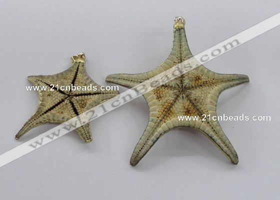 NGP2761 50*55mm - 75*85mm starfish pendants wholesale