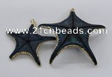 NGP2765 50*55mm - 75*85mm starfish pendants wholesale