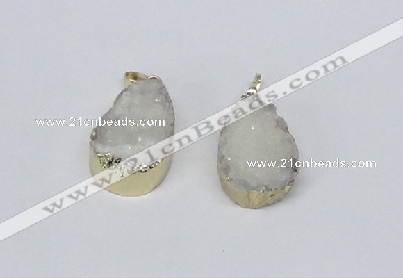 NGP2772 18*25mm - 20*30mm freeform druzy agate pendants