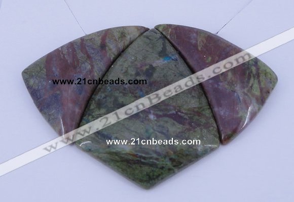 NGP28 Green rain forest stone pendants set jewelry wholesale